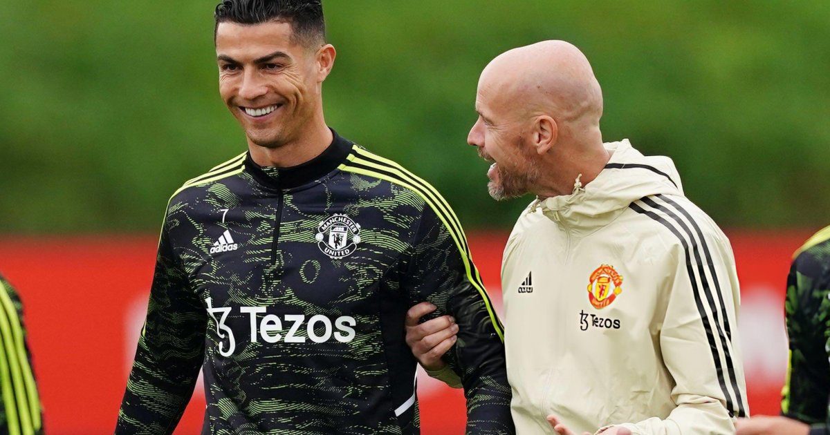 Cristiano Ronaldo and Former Manchester United Manager, Erik Ten Hag