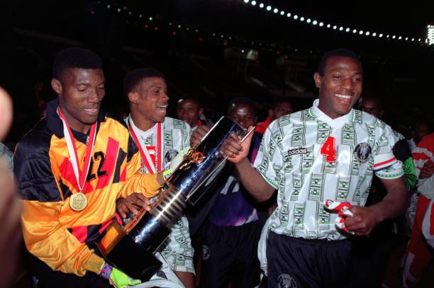 Peter Rufai and Stephen Keshi